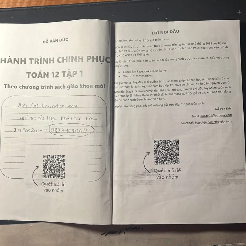 Sách Toán 12 Thầy Đỗ Văn Đức Hỗ Trợ Ôn Thi Thpt Dgnl  976000