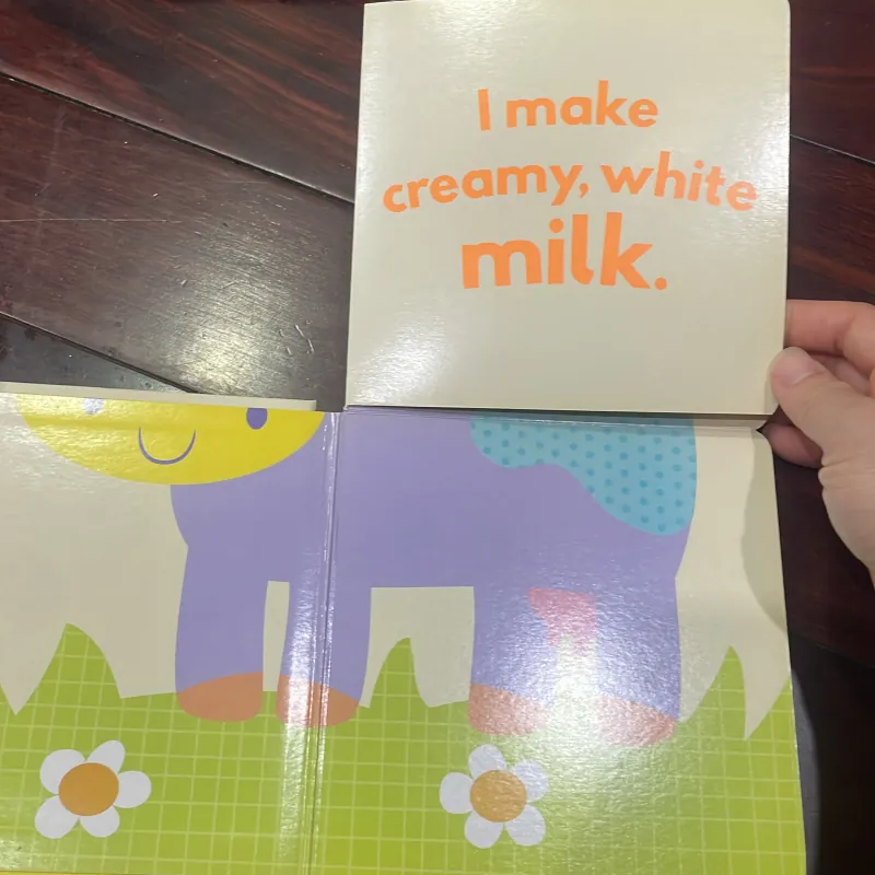 NGOẠI VĂN SÁCH TIẾNG ANH TRẺ EM : GUESS WHO? FARM - fold out book! Little beginners  1028116