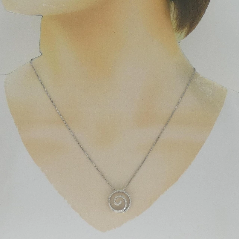 Dây chuyền kim cương 750WG/K18WG 0.35CT - Hàng hiệu Authentic 861186