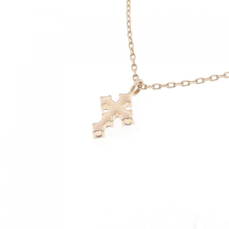 K10PG Vòng cổ kim cương chéo - Hàng hiệu Authentic 859452