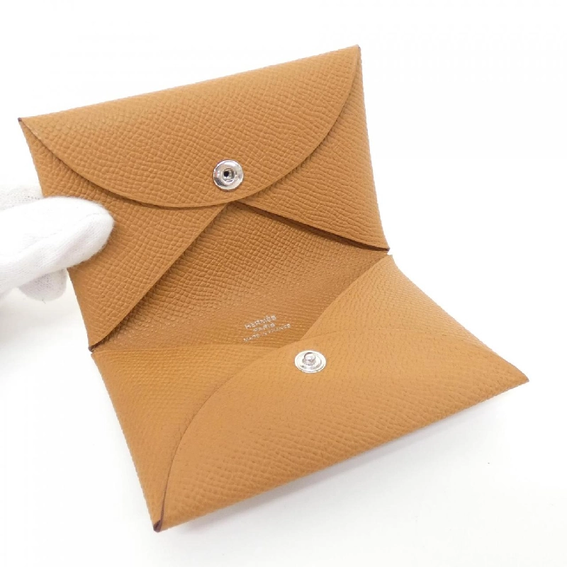 【Sản phẩm chưa sử dụng】Ví thẻ Hermes Calvi 044164CK 624180