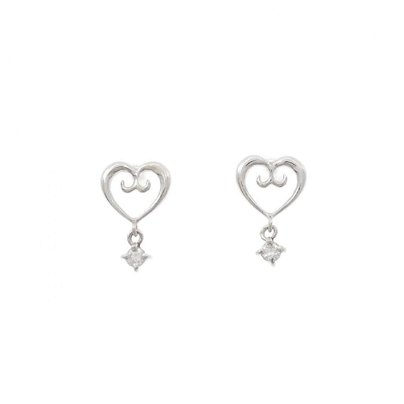 PT900 Bông tai kim cương hình trái tim 0.06CT - Hàng hiệu chính hãng 869345