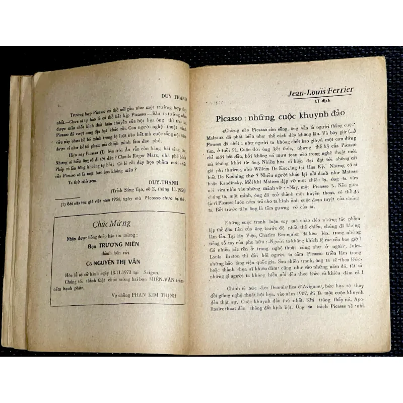 PICASSO- Tạp chí Văn Học miền Nam VN trước 1975 1008565