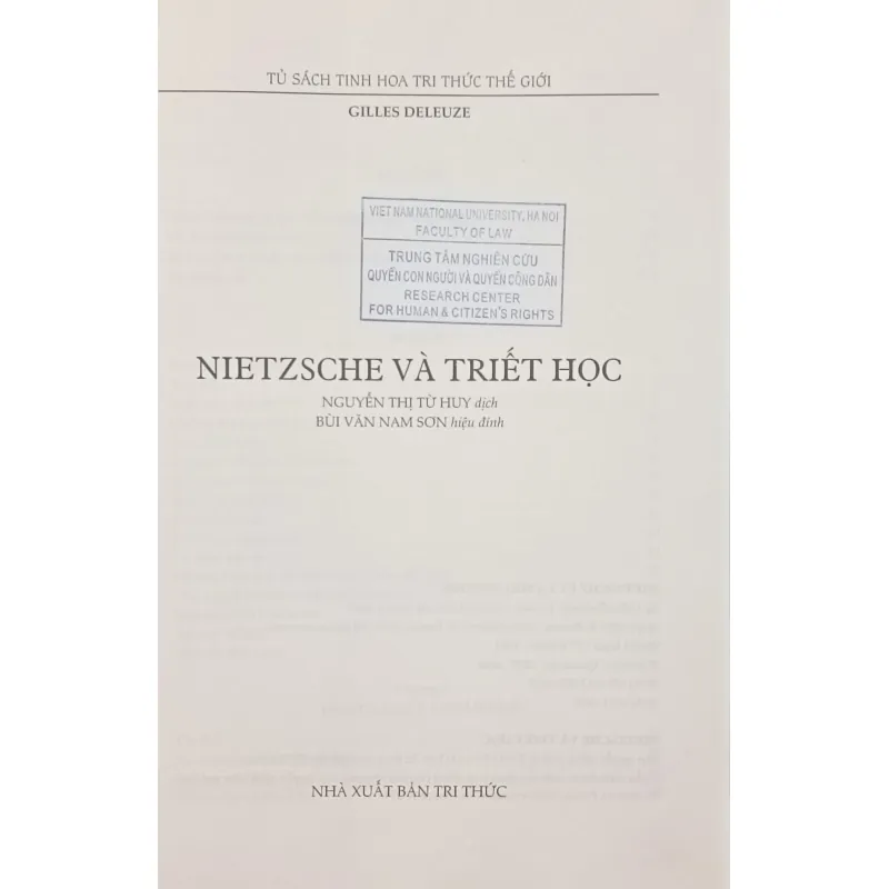 Nietzsche và triết học (Deleuze) 791083