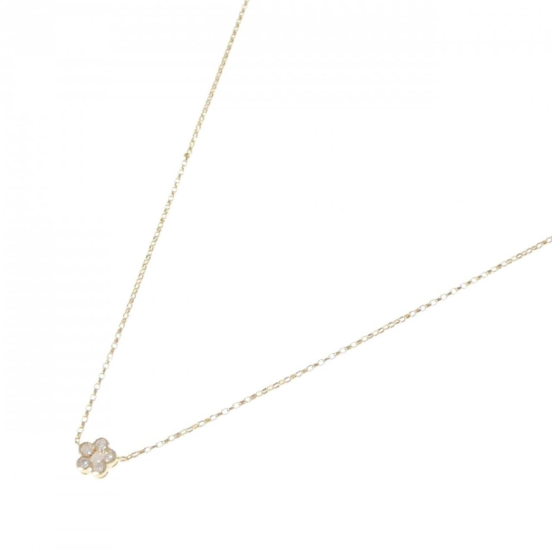 K18YG Hoa Kim Cương Dây Chuyền 0.10CT - Hàng hiệu Chính hãng 856456