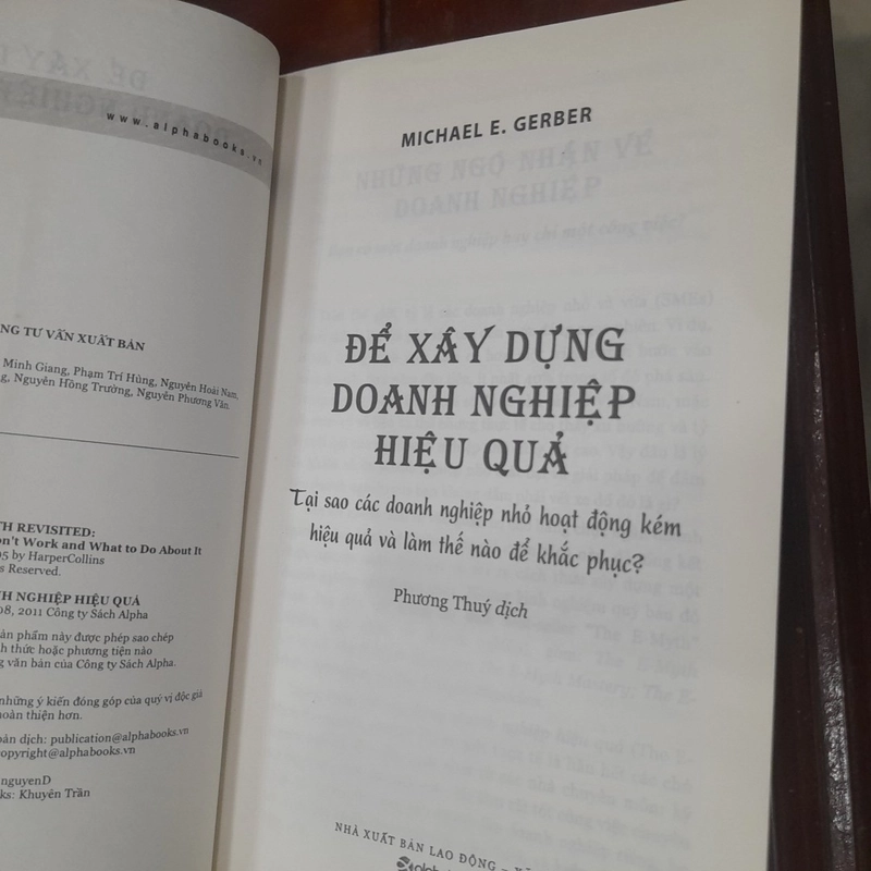 Michael E. Gerber - The E-Myth: ĐỂ XÂY DỰNG DOANH NGHIỆP HIỆU QUẢ 540686