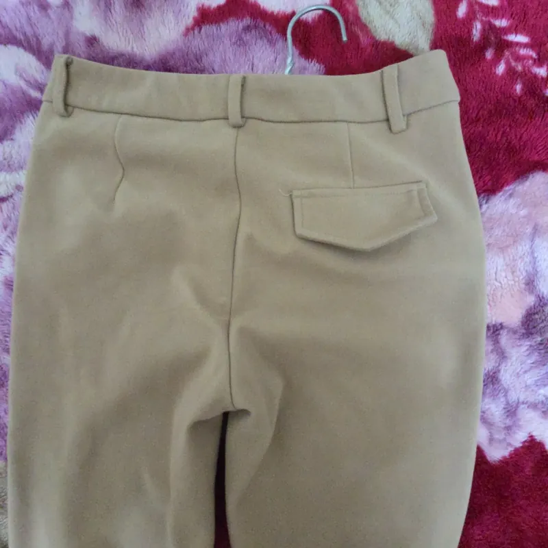 Quần beggi dạ màu vàng da 740024