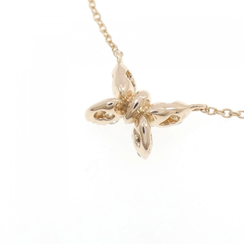 K18PG Bướm Kim Cương Dây Chuyền 0.20CT - Hàng hiệu Chính Hãng 855682