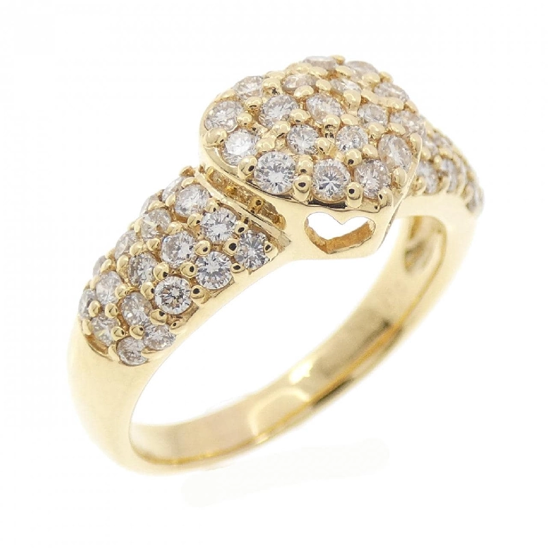 Nhẫn kim cương hình trái tim K18YG × Pave 0.70CT 667870