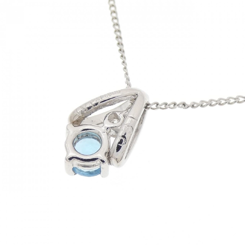 Dây chuyền Blue Topaz PT900/PT850 0.31CT - Hàng hiệu Chính hãng 864501