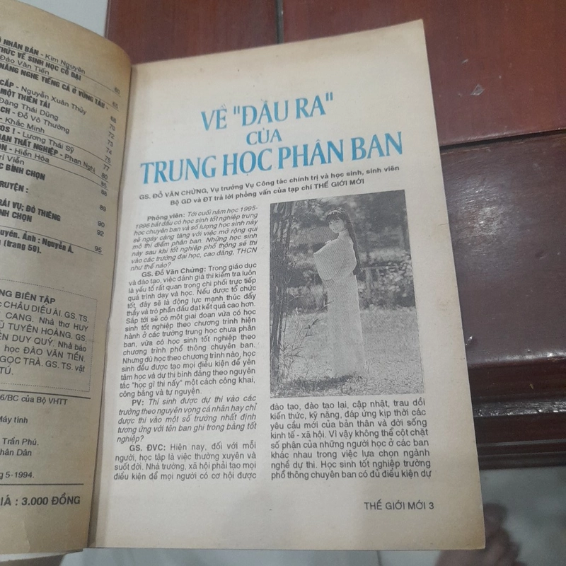 Bán nguyệt san THẾ GIỚI MỚI số 94 năm 1994 505514