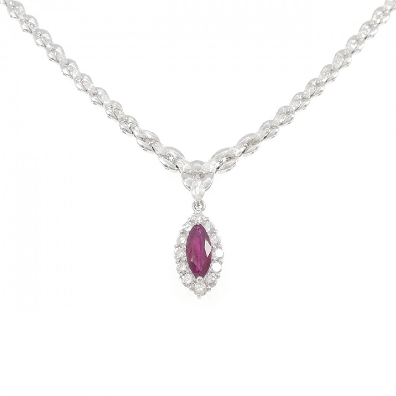 Dây chuyền ruby PT850 1.93CT xuất xứ từ Myanmar - Hàng hiệu Authentic 858738