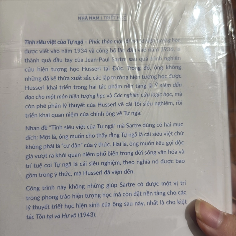Tính siêu việt của tự ngã - Jean - Paul - Sartre 522675