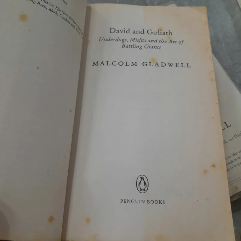 DAVID & GOLIATH - MALCOLM GLADWELL 786949