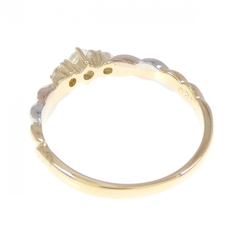 Nhẫn kim cương K18YG/PT/K18PG 0.21CT 672059