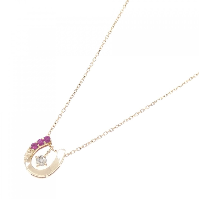 K10YG 2WAY Mặt dây chuyền Ruby - Hàng hiệu Chính hãng 861993