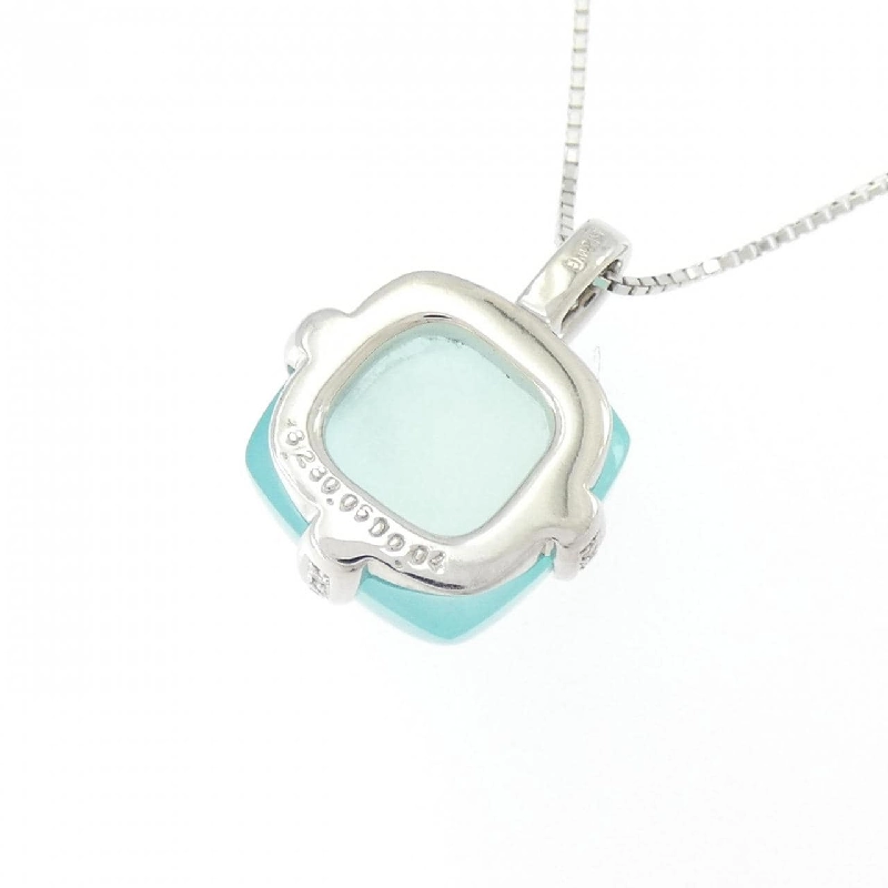 K18WG Đá ngọc bích Dây chuyền 8.28CT - Hàng hiệu Chính hãng 857731