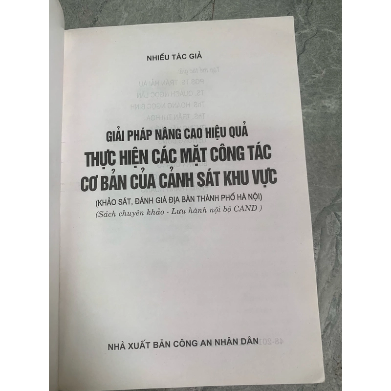 Giải pháp nâng cao hiệu quả thực hiện các mặt công tác cơ bản của cảnh sát khu vực  279105