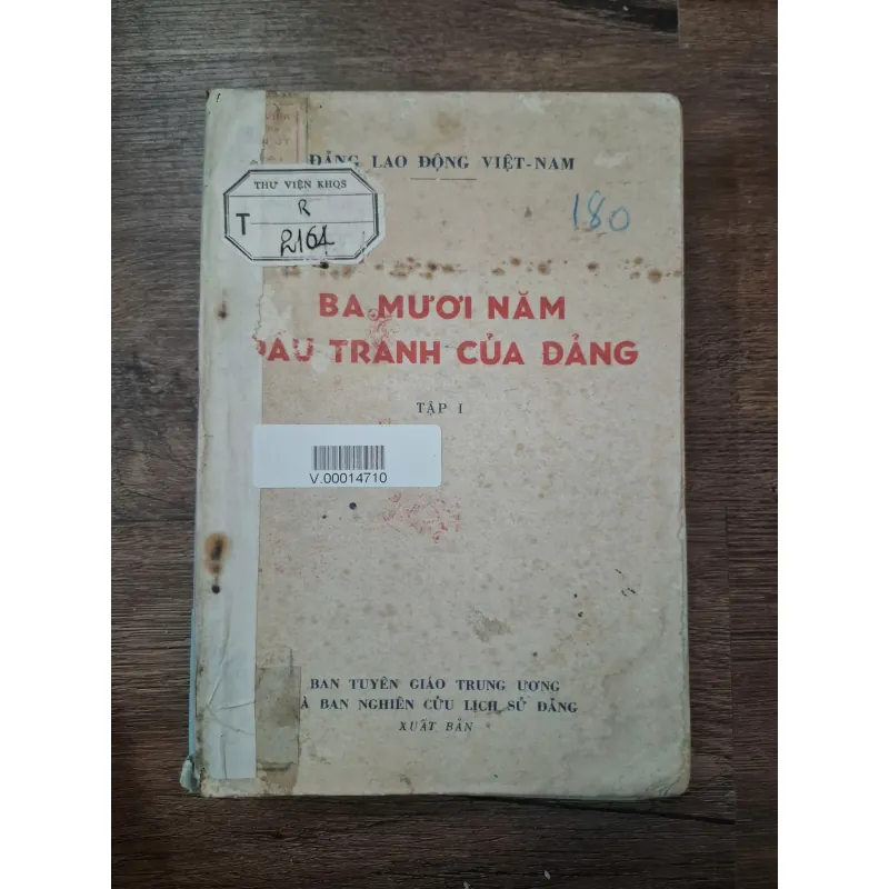 BA MƯƠI NĂM ĐẤU TRANH CỦA ĐẢNG - TẬP I 727526