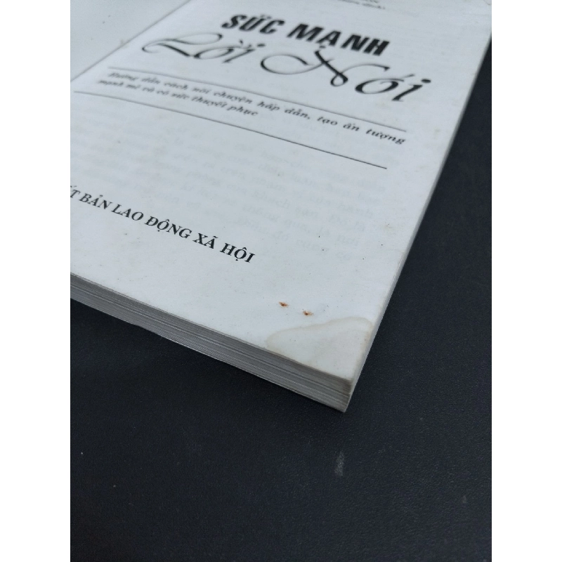 Sức mạnh lời nói mới 80% bẩn bìa, ố nhẹ, ẩm góc sách 2006 HCM2811 Tony Carlson KỸ NĂNG 918112