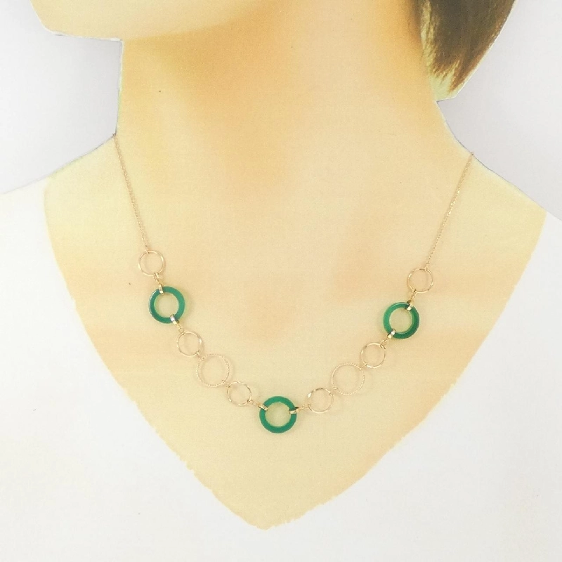 K18YG Ngọc Bích Dây Chuyền - Hàng hiệu Chính hãng 865331