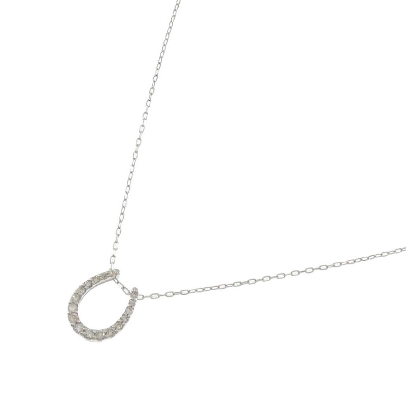 K18WG Mặt dây chuyền hình móng ngựa kim cương 0.20CT - Hàng hiệu Chính hãng 859127