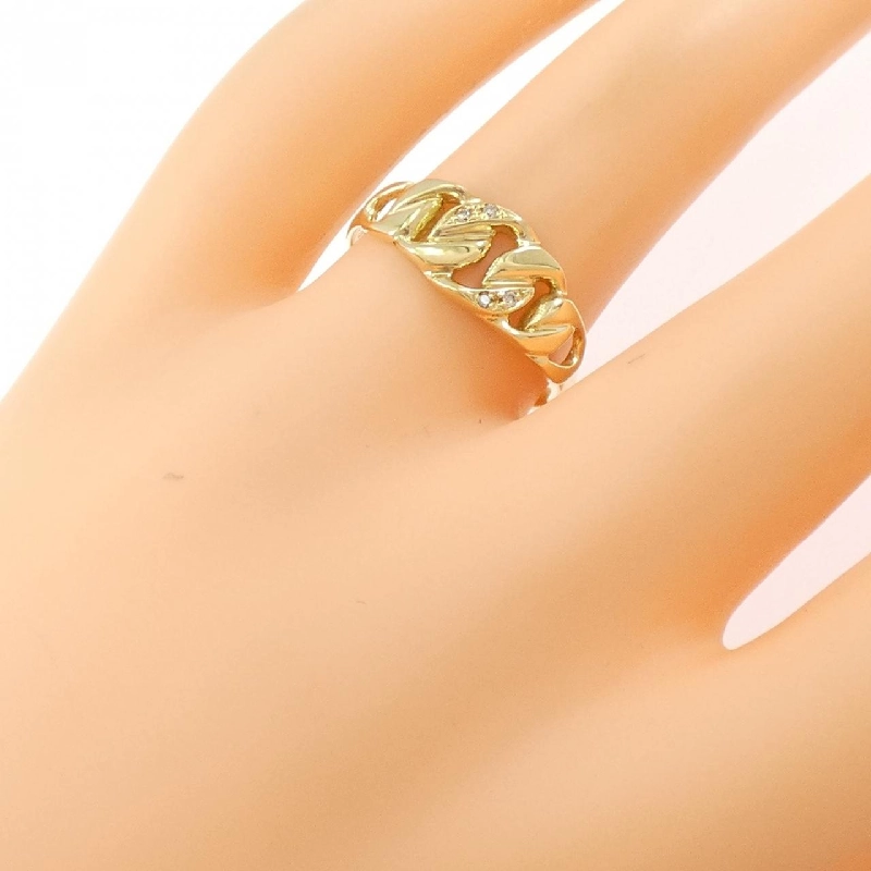 Nhẫn kim cương K18YG 0.02CT - Hàng hiệu Authentic 848793