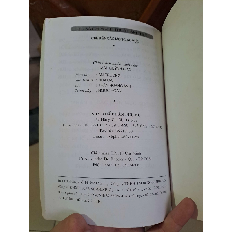 Chế biến các món cua-mực - chiên-hấp-nướng-xào - Phạm Thanh Đông - Hoàng Anh - Cao Giang - Toni Thái - Đoàn Thế Quang KỸ NĂNG HCM1008 919837
