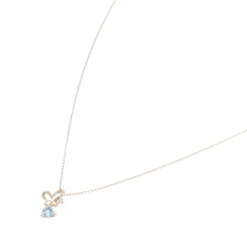 K18PG Blue Topaz Necklace - Hàng hiệu Authentic 859757
