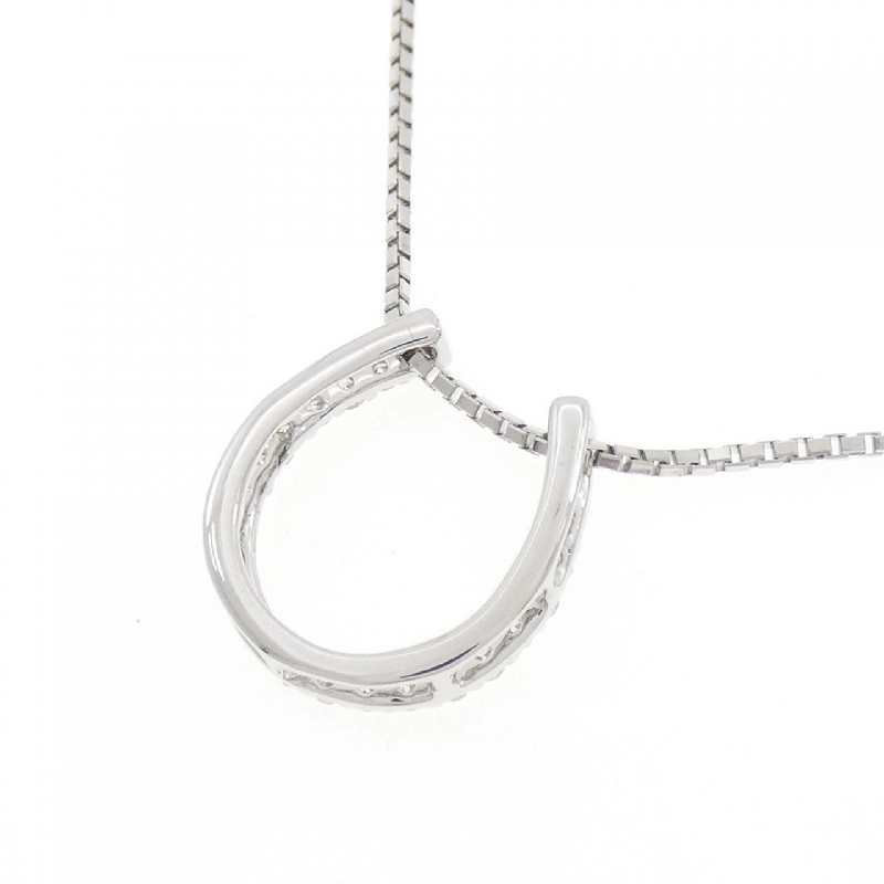 K18WG Mặt dây chuyền hình móng ngựa kim cương 0.28CT - Hàng hiệu Authentic 862513