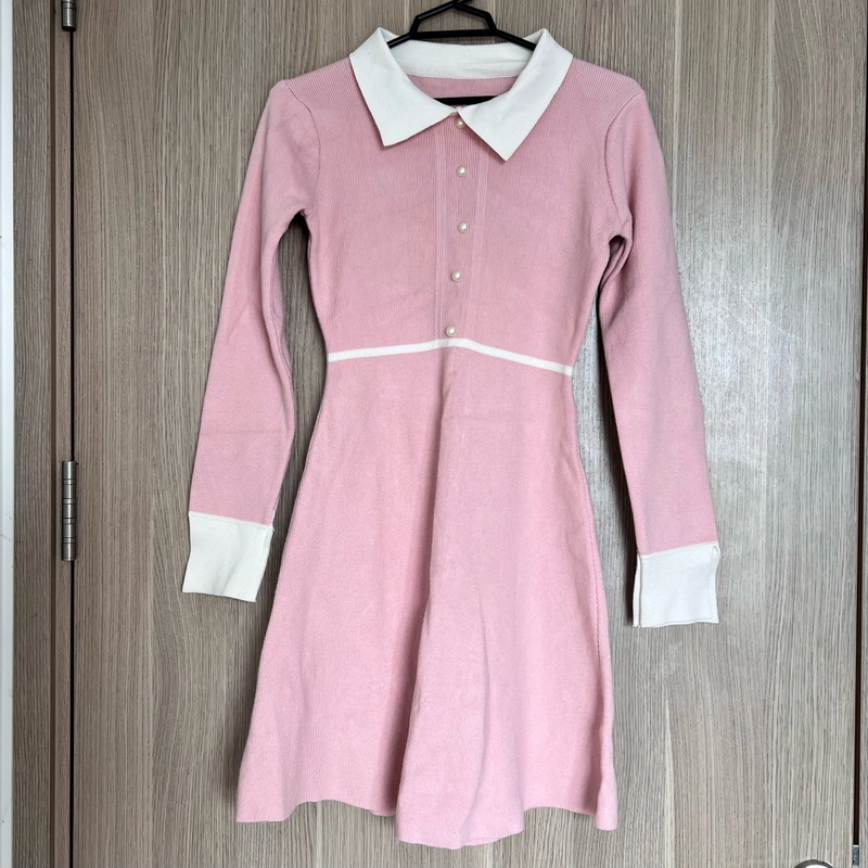 Váy hồng tiểu thư tôn dáng 494446