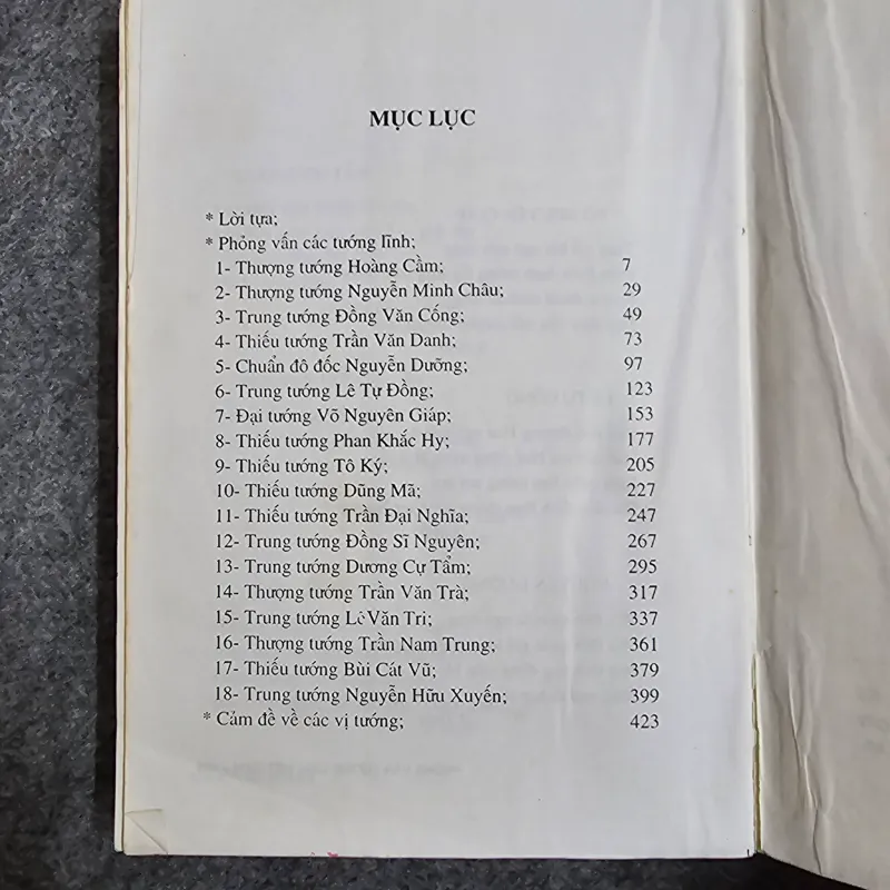 Phỏng vấn tướng lĩnh Việt Nam 1004908