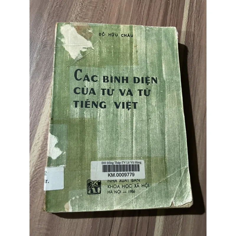 Các bình diện của từ và từ tiếng Việt-  đỗ hữu châu 748585