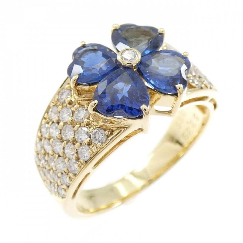 Nhẫn Sapphire Hoa K18YG 2.29CT - Hàng hiệu Chính hãng 849921