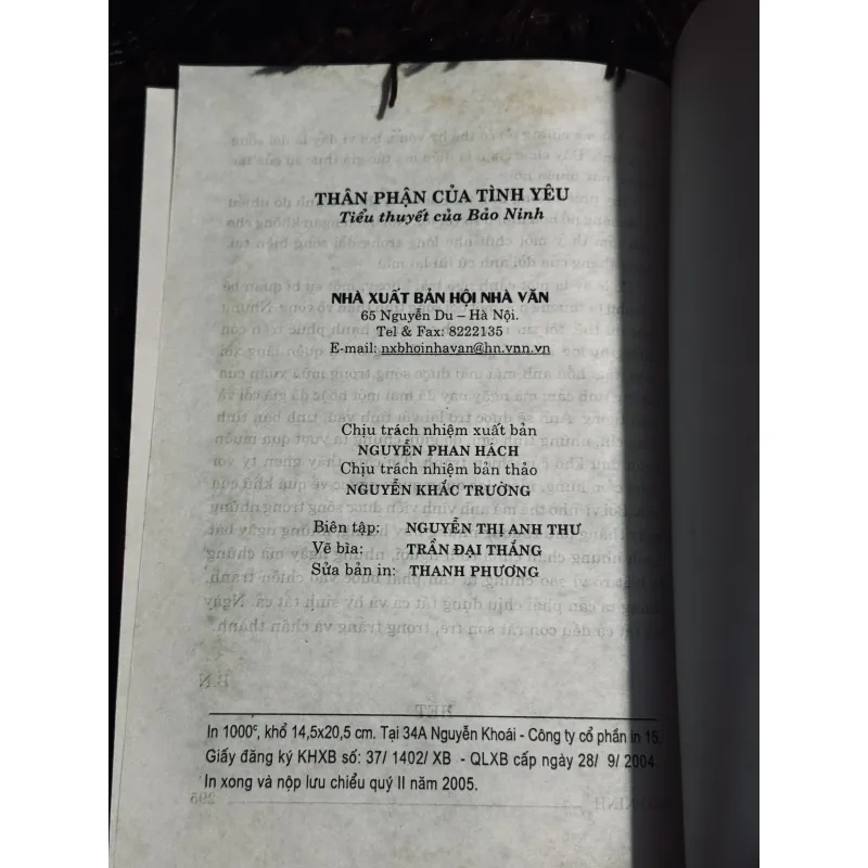 Thân phận của tình yêu (bìa cứng) 994935