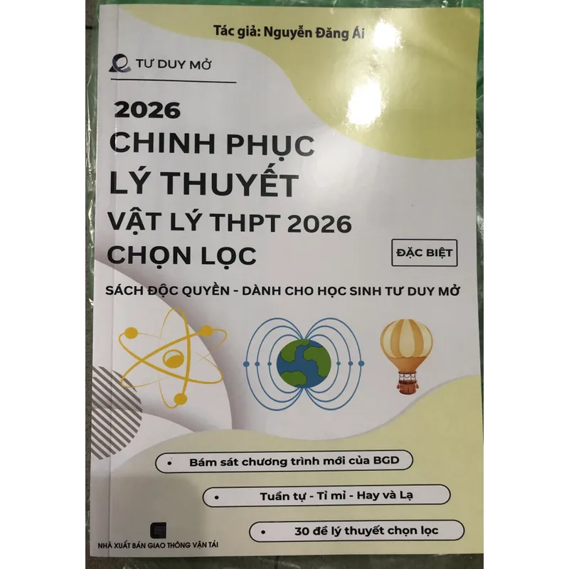 Combo 3 Sách Chinh Phục Vật Lý 12 (2 BT-1 LT) Thầy Nguyễn Đăng Ái-TDM Có Đáp Án  559740
