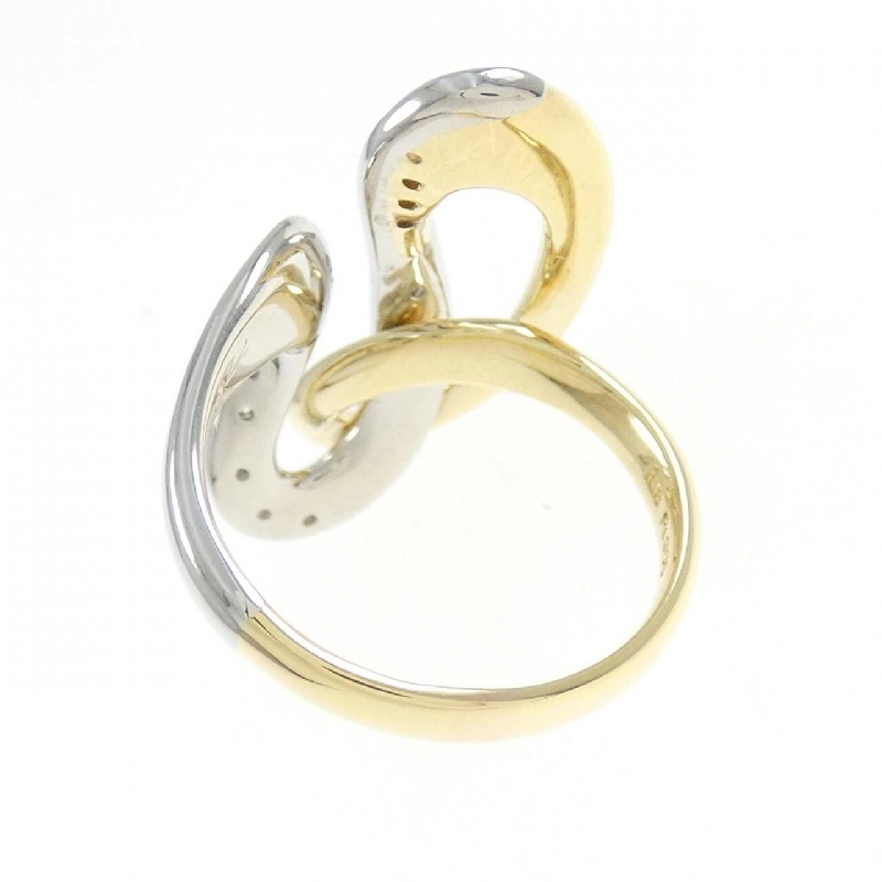 Nhẫn kim cương K18YG/PT900 0.22CT 673345