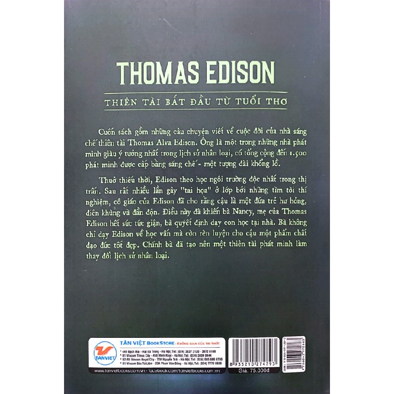 Kể Chuyện Cuộc Đời Các Thiên Tài - Thomas Edison - Thiên Tài Bắt Đầu Từ Tuổi Thơ - Rasmus Hoài Nam 137820