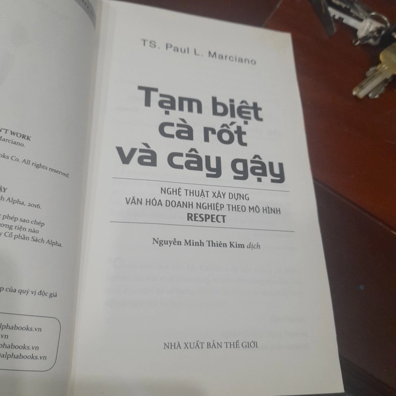 Tạm biệt cà rốt và cây gậy, Nghệ thuật xây dựng văn hóa DN theo mô hình RESPECT 309220