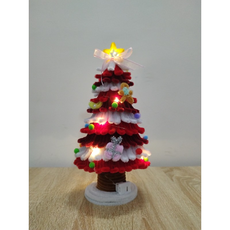 Thông noel bằng kẽm nhung 25220