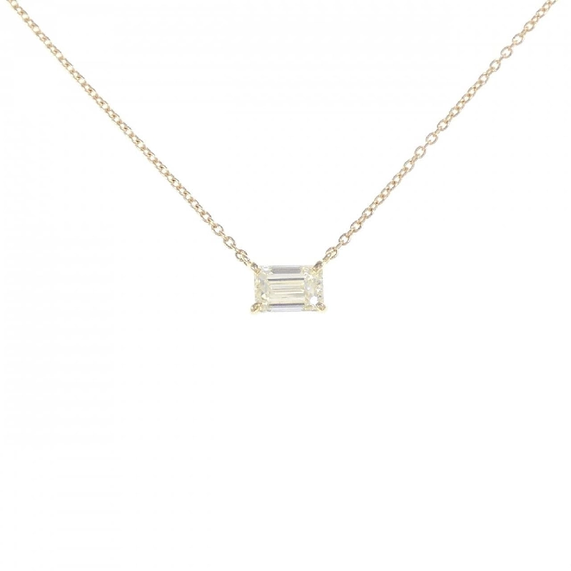 Dây chuyền kim cương K18YG 0.515CT VLY VS1 cắt hình Emerald - Hàng hiệu Chính hãng 874433