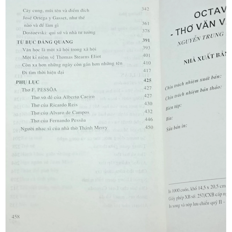 Octavio Paz thơ văn và tiểu luận 508807