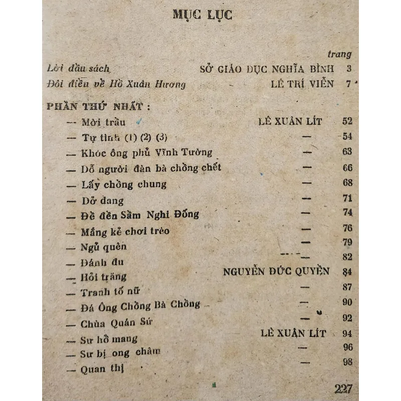 Nghĩ về thơ Hồ Xuân Hương - giáo sư Lê Trí Viễn, Lê Xuân Lít & Nguyễn Đức Quyền 707625
