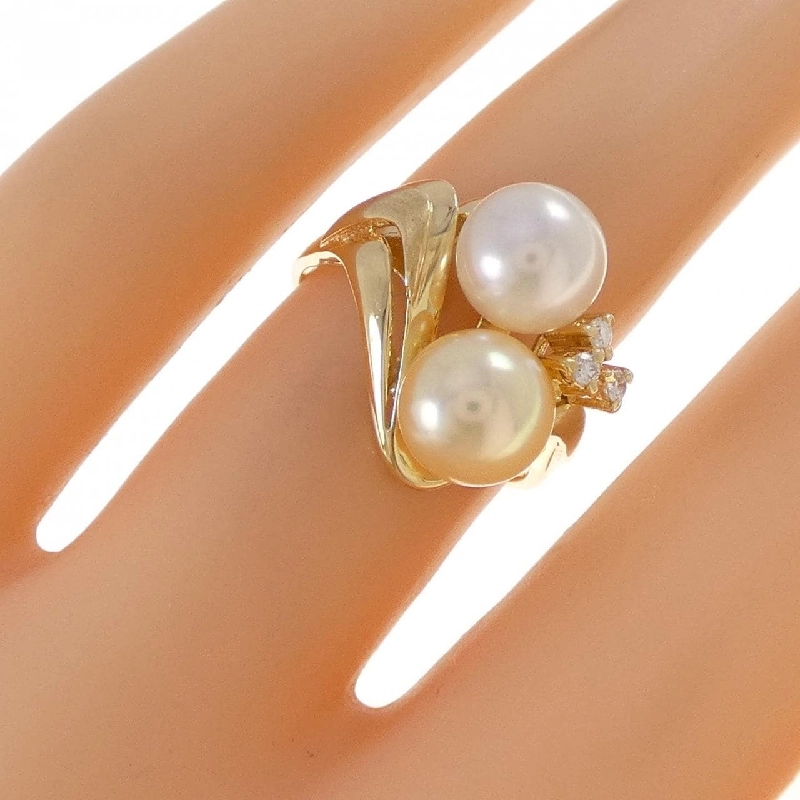 Nhẫn ngọc trai Akoya K18YG - Hàng hiệu Authentic 852849