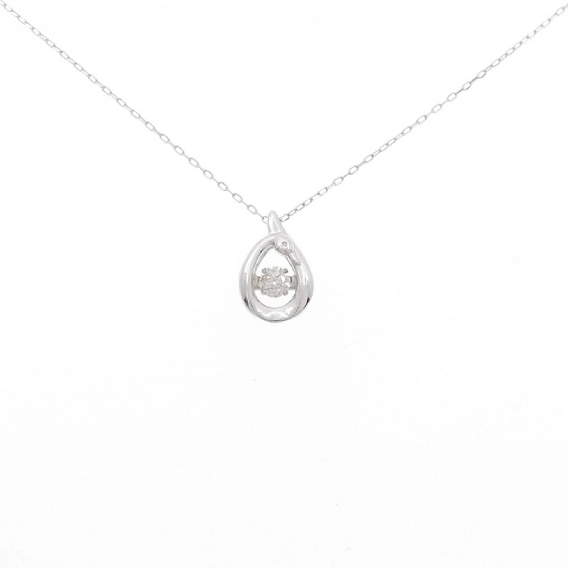 Dây chuyền kim cương K18WG 0.10CT - Hàng hiệu Chính hãng 859153