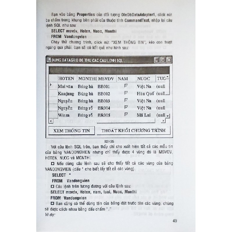 Tự Học Lập Trình Cơ Sở Dữ Liệu Access 2003 & Visual Basic.Net 10125