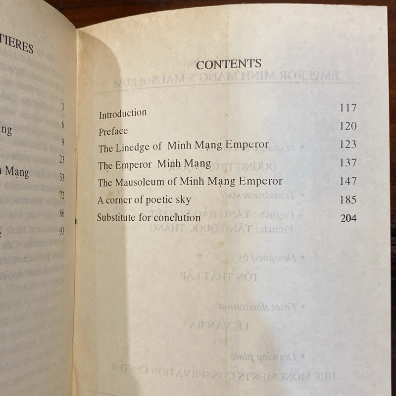 LE MAUSOLEE DE L'EMPEREUR MINH MẠNG (LĂNG VUA MINH MẠNG), TIẾNG PHÁP, XUẤT BẢN 1993 495565