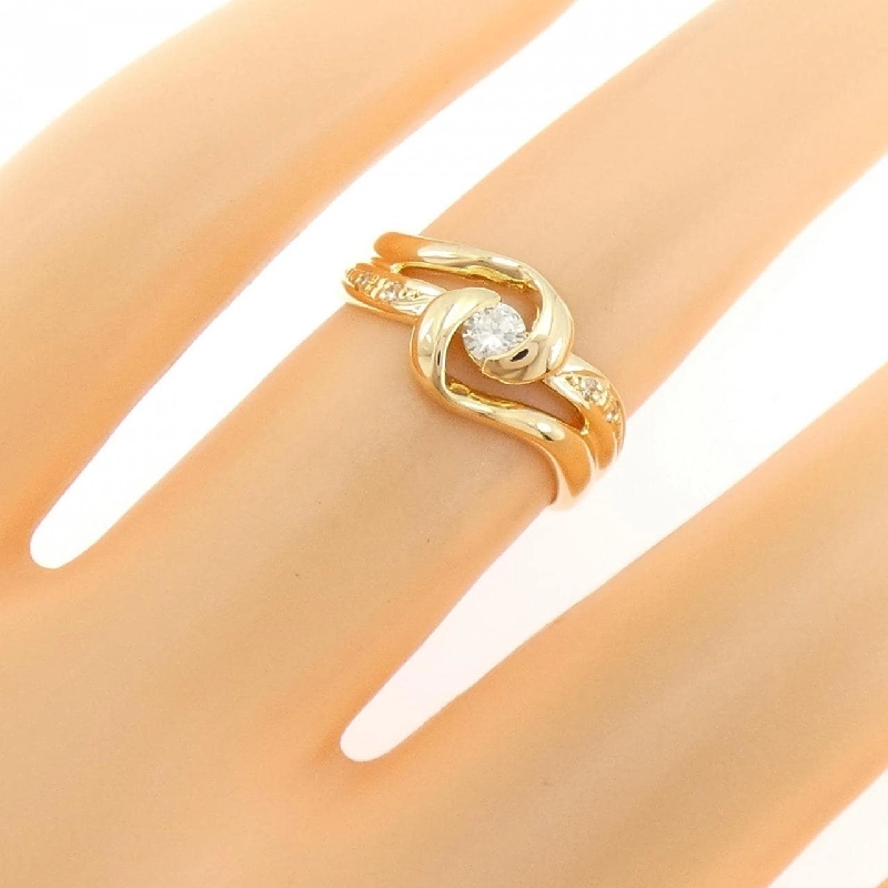 Nhẫn kim cương K18YG 0.11CT - Hàng hiệu Authentic 854133