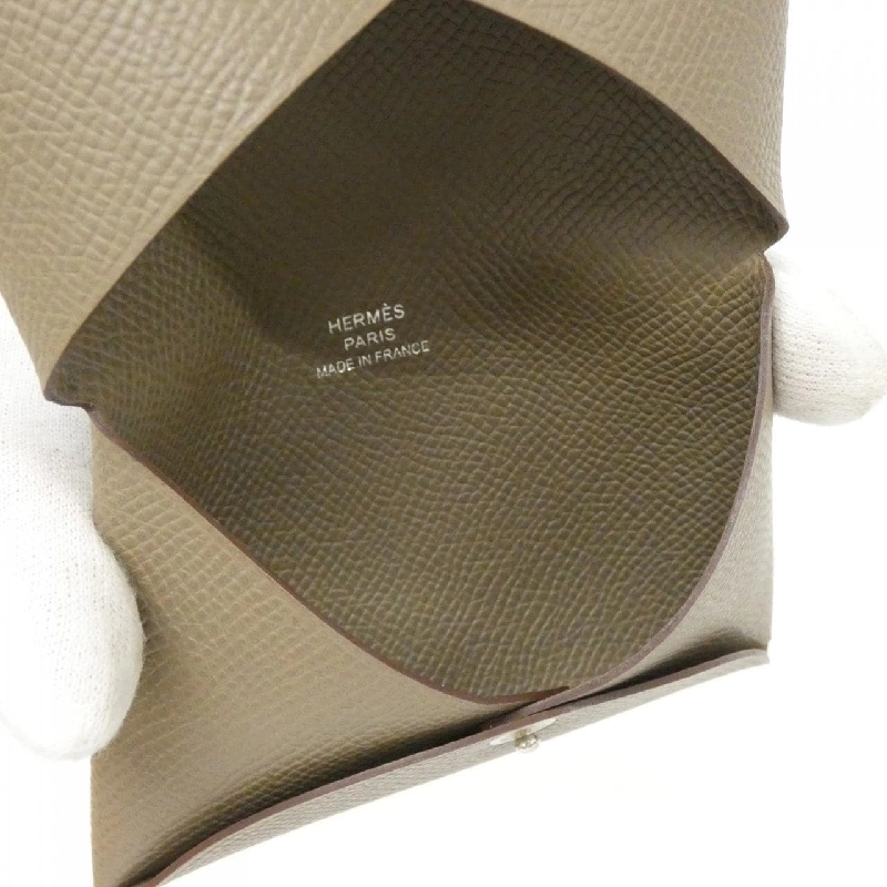 【Sản phẩm chưa sử dụng】Thẻ đựng thẻ Hermes Calvi 044164CK 622607