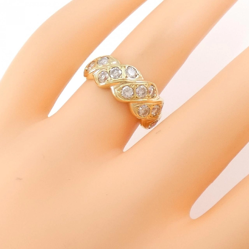 Nhẫn kim cương K18YG 1.11CT 670878